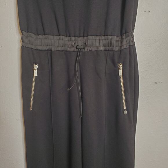 Scotch & Soda Field Of Stars Sports Jumpsuit Size S Black Sleeveless Sporty Chic - Picture 4 of 12
